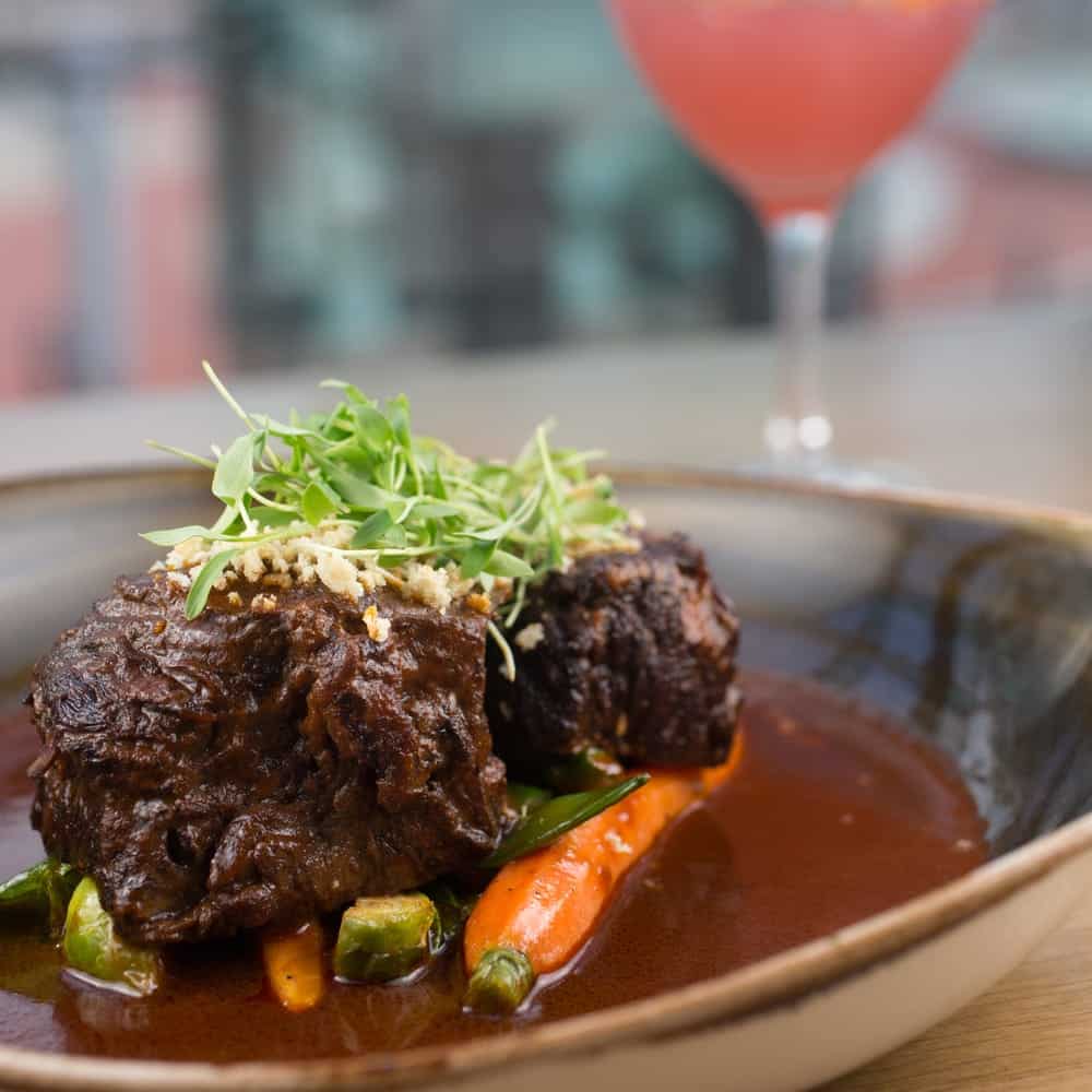 Cider Braised Short Ribs with Sweet Potato