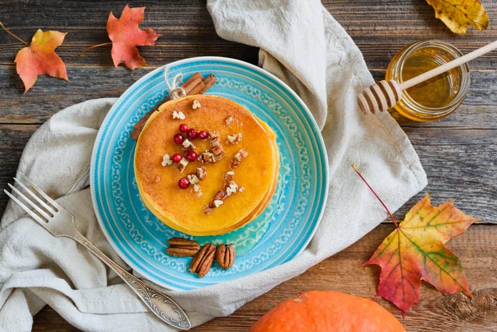 Kosher Spiced Pumpkin Pancakes