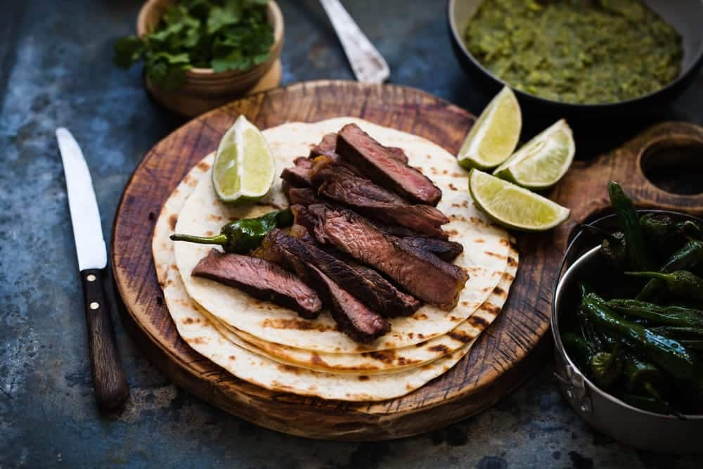 Steak and Hummus Flatbreads